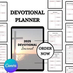 Inspirational Devotional Planner: Christian Bible Study Journal