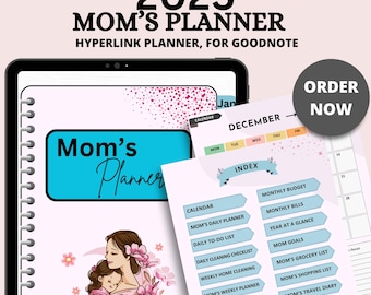 Mom Life Planner 2025 – Hyperlinked Digital Goodnotes Planner (iPad)