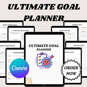 2025 Goal Planner Bundle: SMART Goal Setting Kit (Printable)
