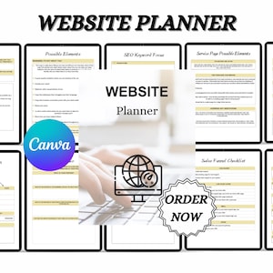 Printable Website Planner Template: Business & Blog Design (Digital Download)