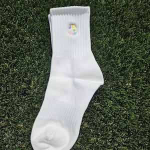 Cute Embroidered Dragon Egg Socks  - Unisex Cotton Crew Socks