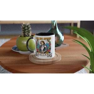Joan of Arc Ceramic Mug | Catholic Coffee Cup | Saint Mug | Catholic Gifts for Girls and Women - White 11oz Ceramic Mug