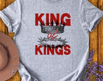 King of Kings Christian T-Shirt - Crown of Thorns