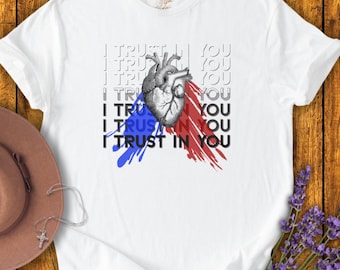Divine Mercy Katholisches T-Shirt - Jesus, ich vertraue auf dich