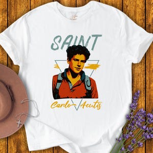 Camiseta de Carlo Acutis / Santos católicos / Camisetas cristianas / Camiseta católica unisex / Regalos religiosos