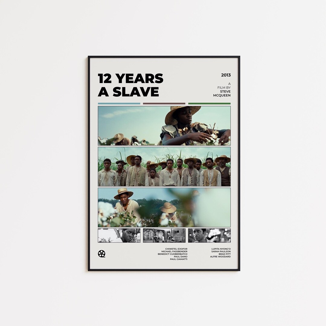 12 Years A Slave, Movie Poster, Minimalist Poster, Vintage Poster