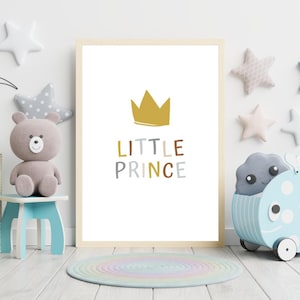 Prinz Kinderzimmer Dekor, Prinz Kinderzimmer Dekor, Prinz Kinderzimmer Dekor, Gerahmter Prinz Kinderzimmer Druck