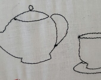 Tea cup and pot