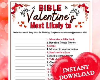 Bibel Valentinstag ist wahrscheinlich Spiel | Druckbare für Kirche, Familie, Sonntagsschule Dienst Tätigkeit