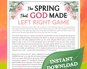 Die Quelle, die Gott Links Rechts Spiel | Druckbare für Kirche Kinder Teenager Erwachsene, Sonntag Schule Dienst Familiengruppe Aktivität