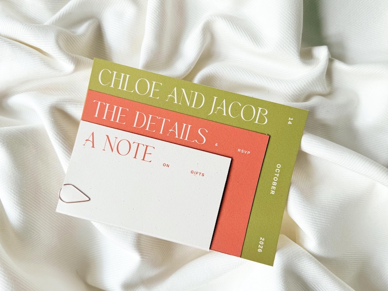 Modern Green Wedding Invitation Suite: Editable Canva Template (Digital Download) image 3