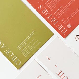 Modern Green Wedding Invitation Suite: Editable Canva Template (Digital Download) image 4