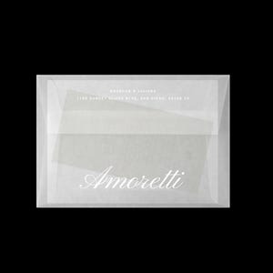 Custom Printed Vellum Envelope A7 White Ink | Minimalist Wedding ...
