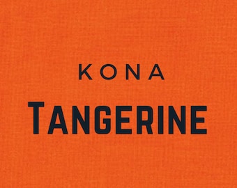 Tangerine Kona Cotton Solid Tangerine cotton quilting fabric Robert Kaufman Half Yard solid color 1370 100% Quilters Cotton K001-1370