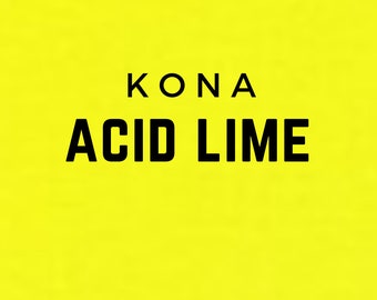 Acid Lime Solid Kona Cotton quilting fabric, Robert Kaufman Fabrics, solid color 860 100% Quilters Cotton K001-860 Acid Lime Green Fabric