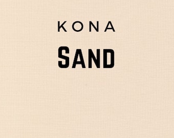 Sand Kona quilting fabric, Robert Kaufman, sold by the Half Yard, 100% Quilters Cotton color Sand K001-1323