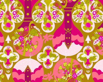 Celebrate Road Trip Treehouse Pattern by Alison Glass for Andover Fabrics, A-8899-E, sold by the half yard