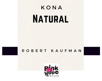 Natural Solid Kona Cotton cotton quilting fabric Robert Kaufman, solid color 1242, 100% Quilters Cotton K001-1242 Kona Natural Fabric