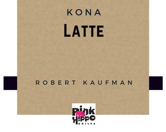 Latte Solid Kona Cotton quilting fabric, Robert Kaufman Fabrics, solid color 492 100% Quilters Cotton K001-492 Latte Fabric