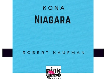 Niagara Blue Kona Cotton Solid Fabric 1/2 yard by Robert Kaufman, K001-497,  100% Quilters Cotton