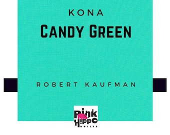 Candy Green Solid Kona Cotton quilting fabric, Robert Kaufman Fabrics, solid color 1061 100% Quilters Cotton K001-1061 Candy Green Fabric