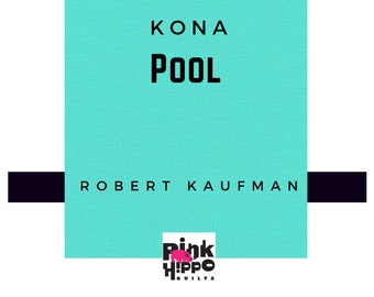 Pool blue green Kona Cotton Solid cotton quilting fabric Robert Kaufman Half Yard solid color 45 100% Quilters Cotton K001-45