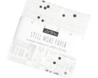Still More Paper Charm Pack 1870PP Moda Precuts, 42 5-inch Squares Charm Pack, Zen Chic