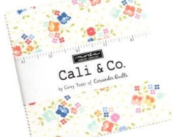 Cali Co Charm Pack 29190PP, by Corey Yoder, Moda Fabrics, Moda Precuts, 42 5-inch Squares Charm Pack