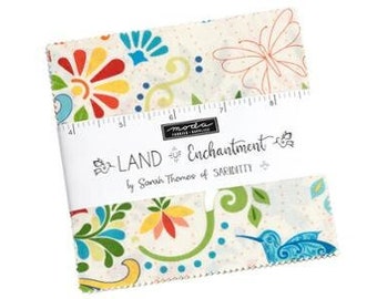 Land Of Enchantment by Sariditty, Moda Fabrics, Moda Precuts, 42 5-inch Squares Charm Pack, 45030PP