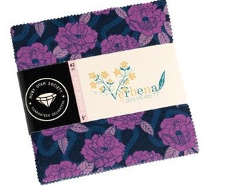 Verbena Charm Pack by Jen Hewett of Ruby Star Society, Precuts, 42 5-inch Squares Charm Pack,  RS6031PP