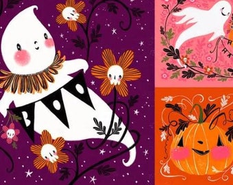 Ghostly Greetings Panel from Cory Dantini's  Ghostly Greetings Collection -PWCD109.XPANEL,  24" by 44"