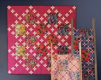 Fiona's Daisy Chain Quilt Pattern by Robin Pickens Finished size: 57.5" x 57.5", pattern only