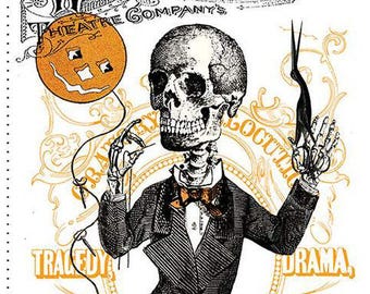 Costume Maker's Act II Main Panel for Halloween by J. Wecker Frisch for Riley Blake Fabrics, PD16000-PANEL 24" x 43"