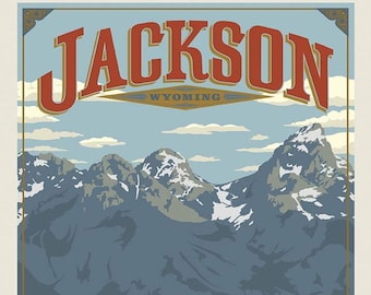 Destinations Jackson Poster Panel 36" x 44" Panel P10971-JACKSON by Riley Blake Fabrics