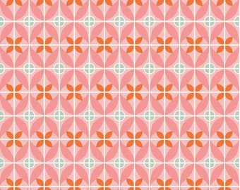 Eden Tile Pink, Eden Collection by Gabrielle Neil Design for Riley Blake Design, 100% Cotton, 1/2 Yd cuts, C12922-PINK