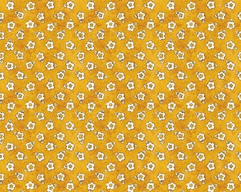 Painter's Palette Posey Yellow quilters cotton by the half yard, Designer: J. Wecker Frisch, Riley Blake Fabrics C8941-Yellow