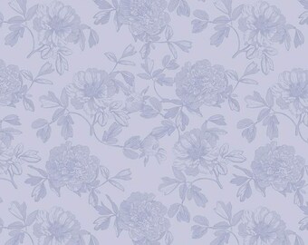 Springtime Tonal Lilac by My Mind's Eye for Riley Blake Designs, 1/2 yd, floral fabric - C12814-LILAC