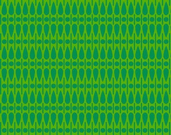 Wildflowers by Alison Glass, Color - Grass, Pattern - Scatter for Andover Fabrics, A-672-G, sold by the half yard