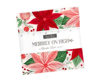 Merrily On High Charm Pack 43210PP by Sweetfire Road for Moda Fabrics, 42 Piece Assorted