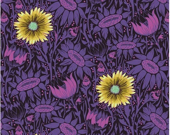 Coreopsis from the Made My Day Collection by Anna Maria of Free Spirit Fabrics , 100% Cotton fabric, PWAH164.PLUM sold by half yard