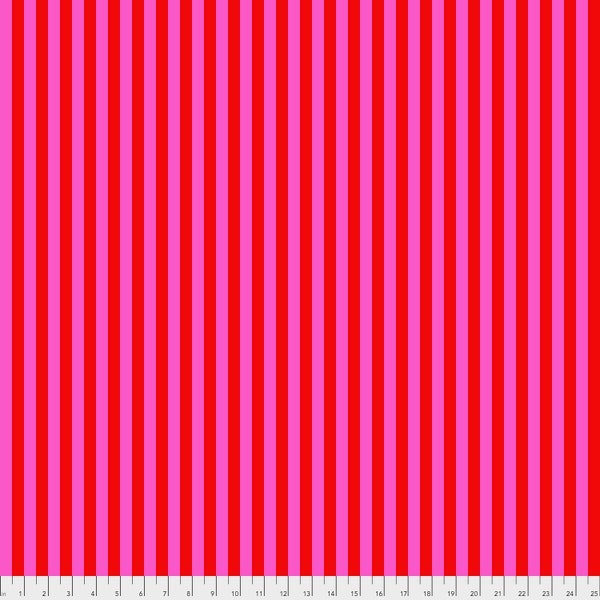 Peony Tent Stripes by Tula Pink True Colors All Stars | Freespirit Fabrics PWTP069.Peony | Cotton Fabric | Apparel, Quilting