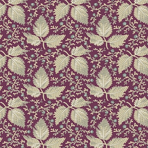 English Garden by Edyta Sitar of Laundry Basket Quilts for Andover, Color Fruit Tart, Pattern: Mint, sold by the half yd., A-794-P