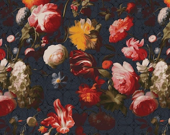 Enrapture Collection- Twilight, Enrapture by Giucy Giuce for Free Spirit Fabrics, sold by Half Yard, PWGG001.TWILIGHT, floral fabric