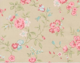 Abide Stone 18790 17, By Brenda Riddle Designs for Moda, sold by the Half Yard, 100% Cotton, Main Floral