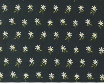 Imaginary Flowers Ebony 48384 21 by Gingiber and Moda Fabrics -sold by the half yard