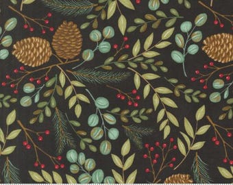 Winter Friends Charcoal Black 56131 18 by Deb Strain for Moda Fabrics -sold by the half yard