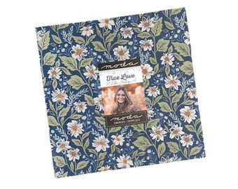 True Love Layer Cake® 5260LC by Lella Boutique, Moda Fabrics, Moda Precuts, 42 5-inch Squares Charm Pack