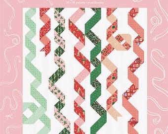 Vintage Ribbons by Lizzy House - 70" x 76", LH 0016