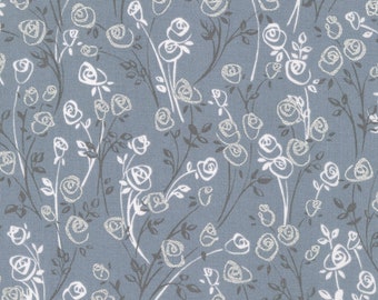 Silver by Vanessa Lillrose & L Fitch from Wishwell, Silverstone: Neutral Dawn, Robert Kaufman, WELM-21434-186 Silver, Sold by Half Yard