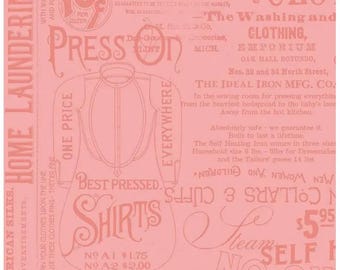 Pressing Matters in Pink, Press On by J. Wecker Frisch for Riley Blake Designs, C15259-Pink, 1/2 Yard Increments Cut Continuously